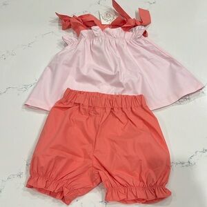 TBBC 3T Lainey’s Little Set in Palm Beach Pink and Parrot Cay Coral